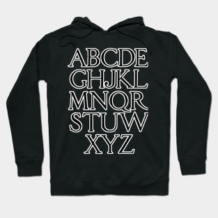 calligraphy writing typography Hoodie